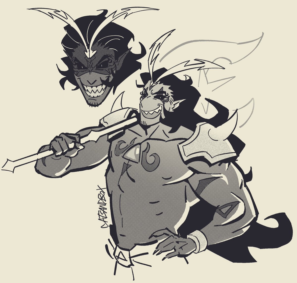 He’s fun to draw #burningspicecookie #crk