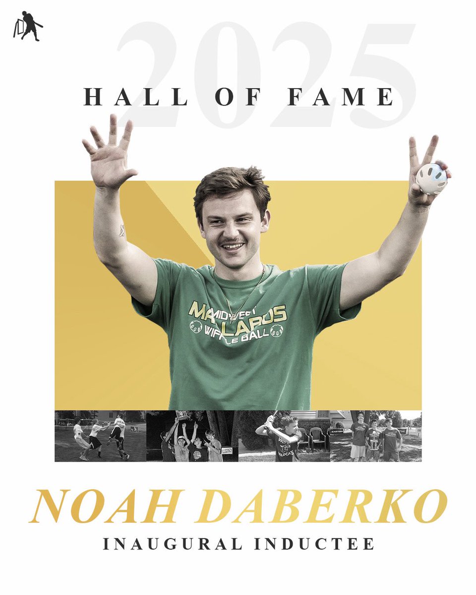 MLWWiffleBall's tweet image. As announced a couple weeks ago in New York… NOAH DABERKO IS MLW’S FIRST OFFICIAL HALL OF FAMER!
A pivotal piece to the foundation of MLW Wiffle Ball will now forever be recognized in this all-new select club.
Congrats, Noah!!
youtu.be/f88rpImGEik?si…