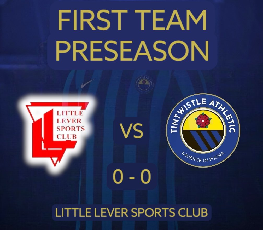 Tintwistle Athletic First Team (@tafc_firsts) on Twitter photo Third game ends in stalemate vs <a href="/L_L_SC/">Little Lever SC</a>
Weโd like to thank Little lever for hosting us and we wish them all the very best for the season
A couple days rest with our next fixture on Tuesday night vs <a href="/PrestwichHeysFC/">Prestwich Heys</a>
#JoinTheJourney #UpTheTics ๐ตโซ๏ธ Third game ends in stalemate vs <a href="/L_L_SC/">Little Lever SC</a>
Weโd like to thank Little lever for hosting us and we wish them all the very best for the season
A couple days rest with our next fixture on Tuesday night vs <a href="/PrestwichHeysFC/">Prestwich Heys</a>
#JoinTheJourney #UpTheTics ๐ตโซ๏ธ