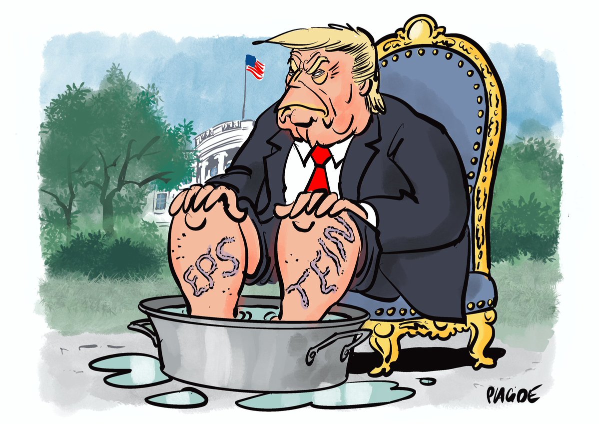 PlacideActu's tweet image. Trump a des problèmes veineux aux jambes #EpsteinClientList #EpsteinTrumpCoverUp