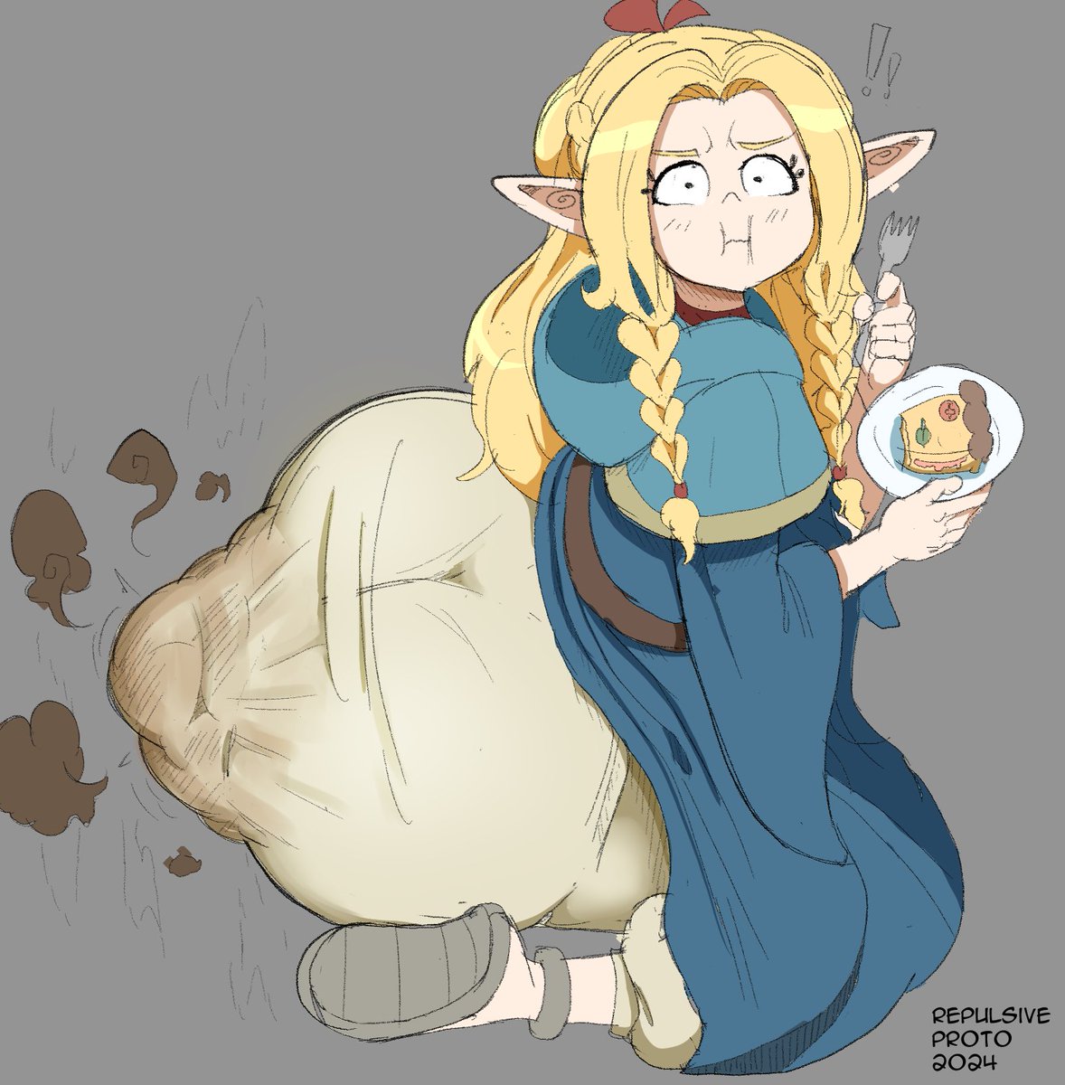 Another Pay-Tree-An post. The monster food didn't agree with her this time