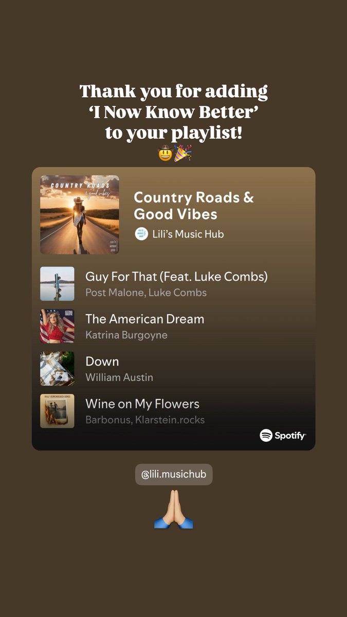 KirstieKraus's tweet image. Thank you for all the playlist adds for ‘I Now Know Better’! 🙏🏼🎉🤠
Listen on your favorite platform 😌
tunelink.to/inowknowbetter
@ScottKash88 @lilismusic @Kevrowemusic