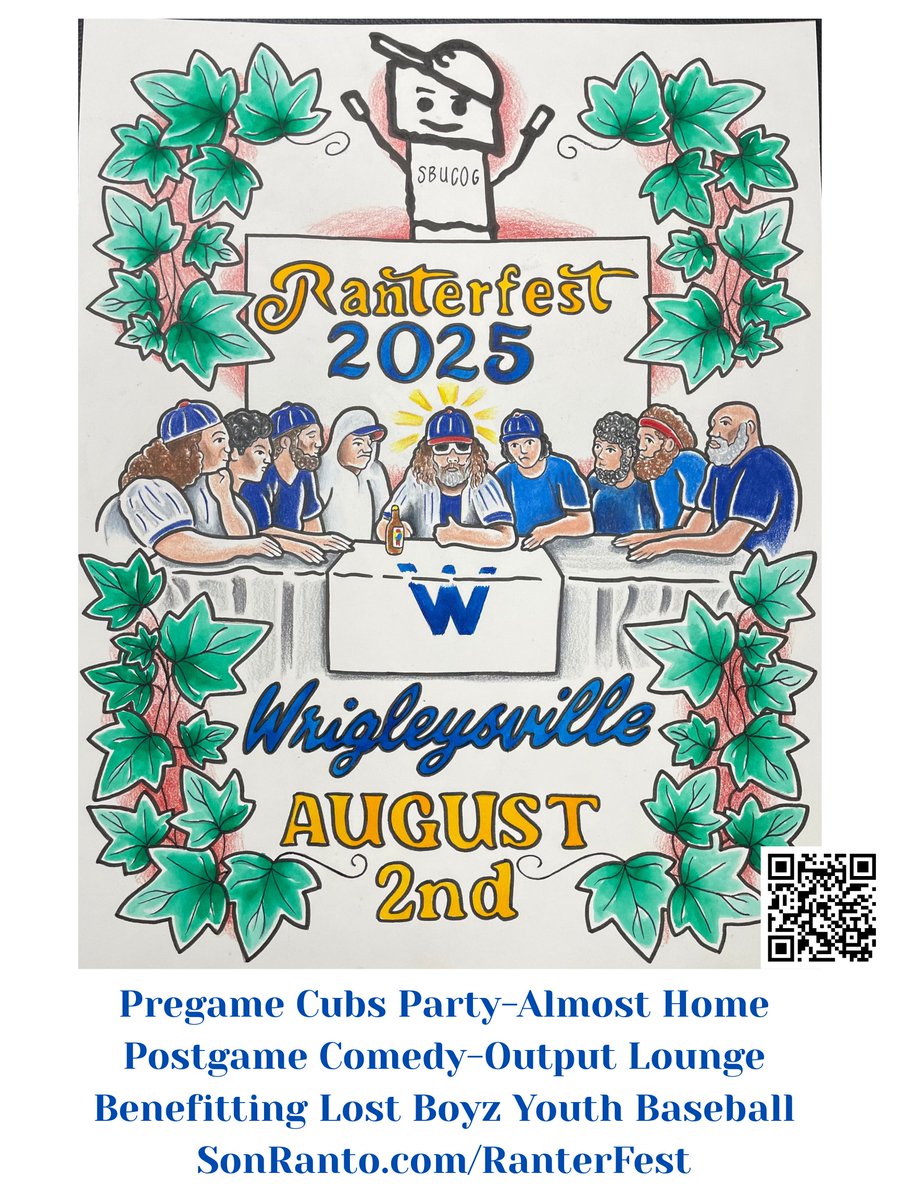 Bleacher_Bunch's tweet image. RanterFest 2025 is Coming! Get tix now! Benefitting Lost Boyz! sonranto.com/ranterfest