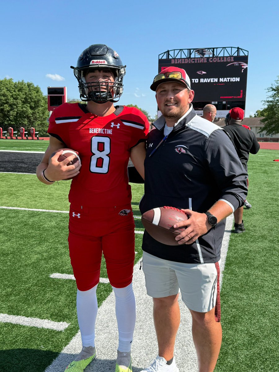 Max Thomas 4.5 ⭐️ (@maxthomaskick) on Twitter photo Another strong performance at Benedictine Ravens’ recent invite camp! 💪🏈
Monster kickoffs, serious leg on those field goals, and energy all day.
Finally got my pics loaded—can’t get enough of that all red look 🔥🔴 <a href="/BenedictineKS/">Benedictine College</a> #UnleashGreatness #RavensPride Another strong performance at Benedictine Ravens’ recent invite camp! 💪🏈
Monster kickoffs, serious leg on those field goals, and energy all day.
Finally got my pics loaded—can’t get enough of that all red look 🔥🔴 <a href="/BenedictineKS/">Benedictine College</a> #UnleashGreatness #RavensPride