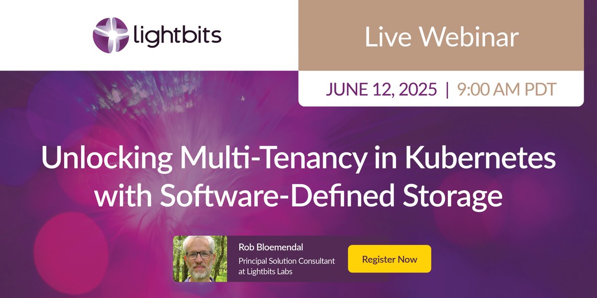 LightbitsLabs's tweet image. Don’t miss this opportunity to learn from experts for implementing multi-tenancy in a Kubernetes-Lightbits environment.
#Kubernetes #SoftwareDefinedStorage #KubernetesCommunity
ow.ly/9RgM50WlSGw