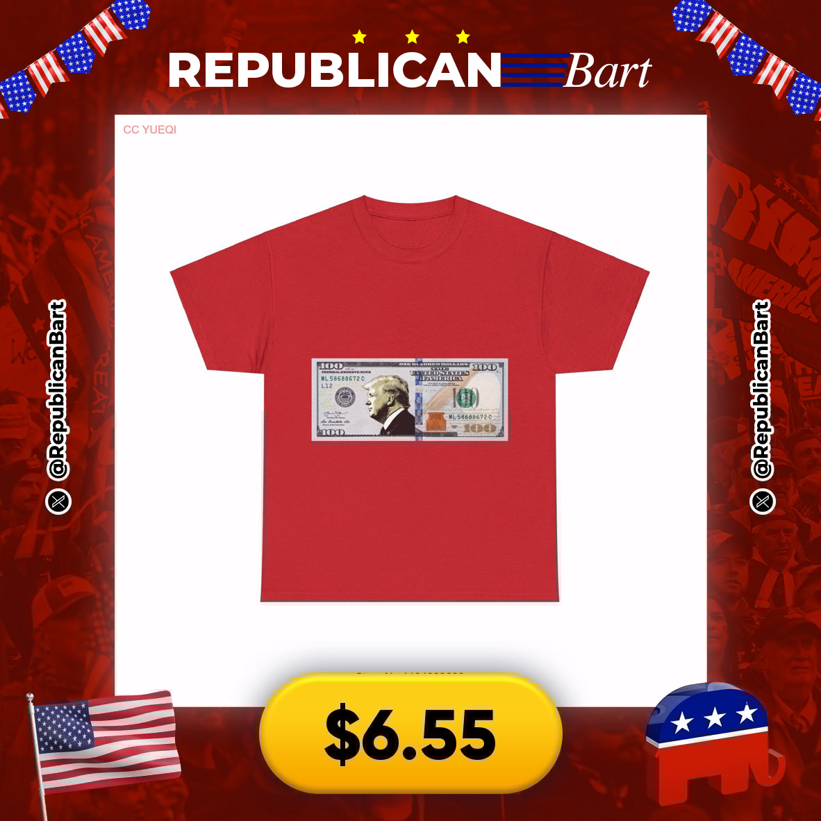 RepublicanBart's tweet image. TRUMP PRIDE ON DISPLAY! 🦅🇺🇸

🇺🇸 Trump Patriotic T-Shirt
💰 $6.55

🔗 s.click.aliexpress.com/e/_ooUDTWh

#MAGA #TrumpMerch #USA