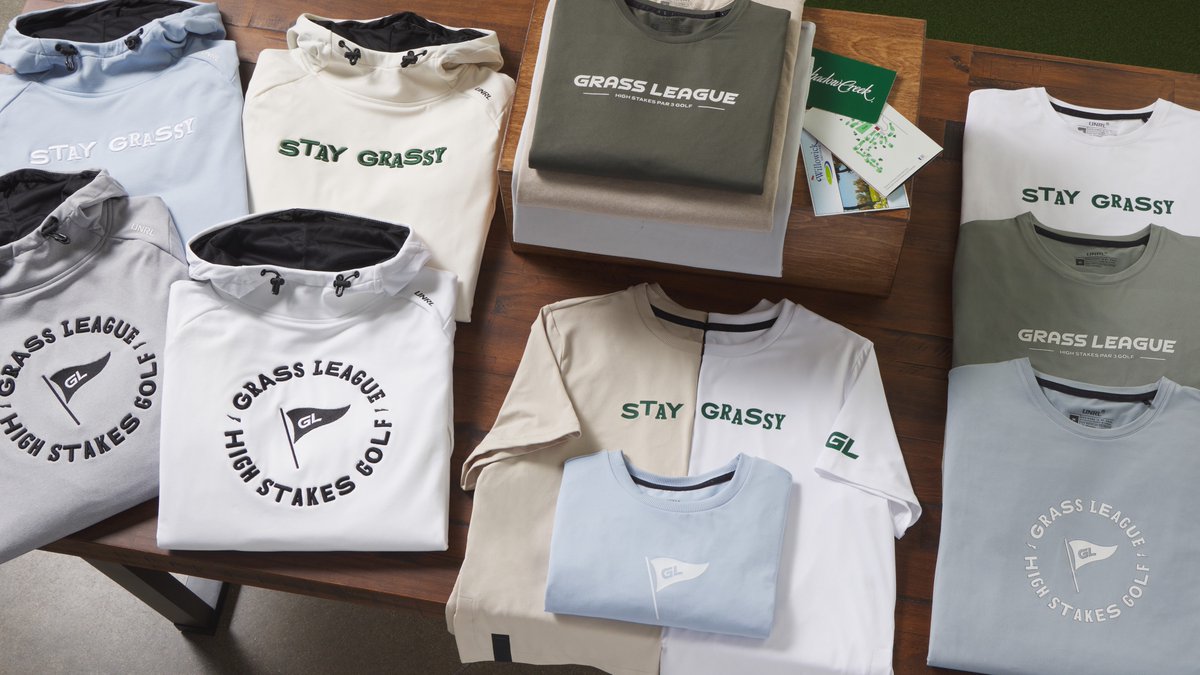 unrlco's tweet image. The Grass League's Official Apparel Brand.
Shop the UNRL x @GrassLeague collection now at grassleague.com