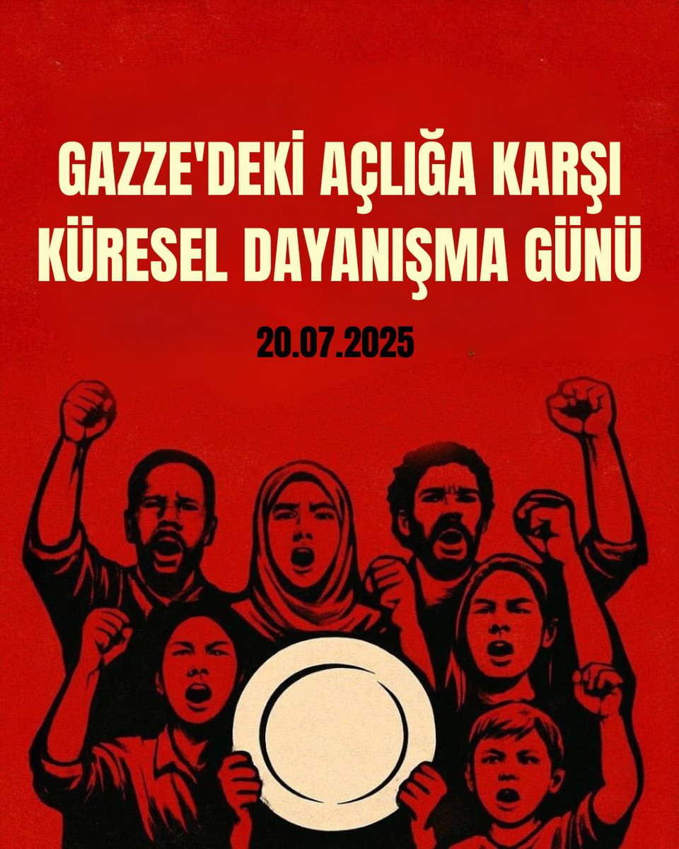 20 Temmuz
Gazze’deki Açlığa Karşı Küresel Dayanışma Günü 

Araç konvoyu ve Mısır Konsolosluğu önündeki basın açıklamasına herkesi bekliyoruz! 

Araç Güzergahı 

Başlangıç Başakşehir Metrokent saat 14:00 
Fatih Ulubatlı Metro Durağı
Taksim 
Beşiktaş Meydanı
Ortaköy 
Bebek Mısır