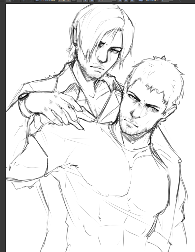been a while since i posted anything, might as well share a wip of my #chreon pic