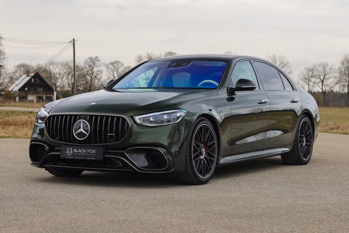 Earlsimxx's tweet image. Olive Green over Beige: W223 S63 AMG E Performance