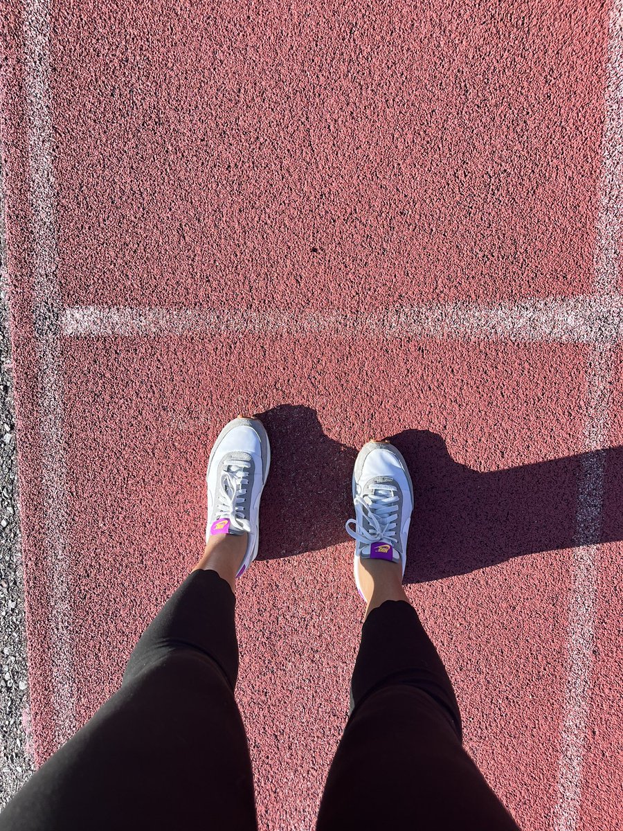 Got an early morning run on the 1st track I ever ran on..  Back to the beginning ❤️