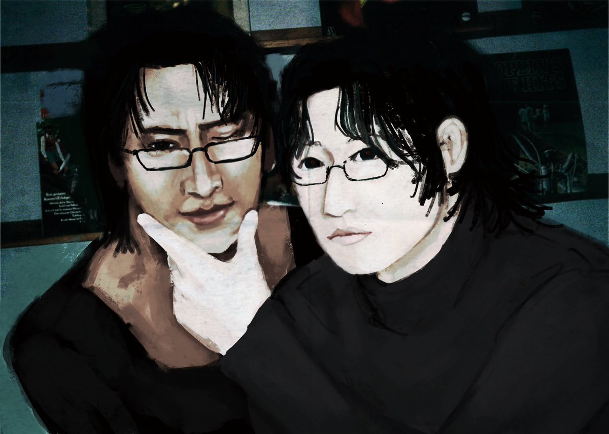 dojima_ciao's tweet image. Tetsu and Mine #yakuza