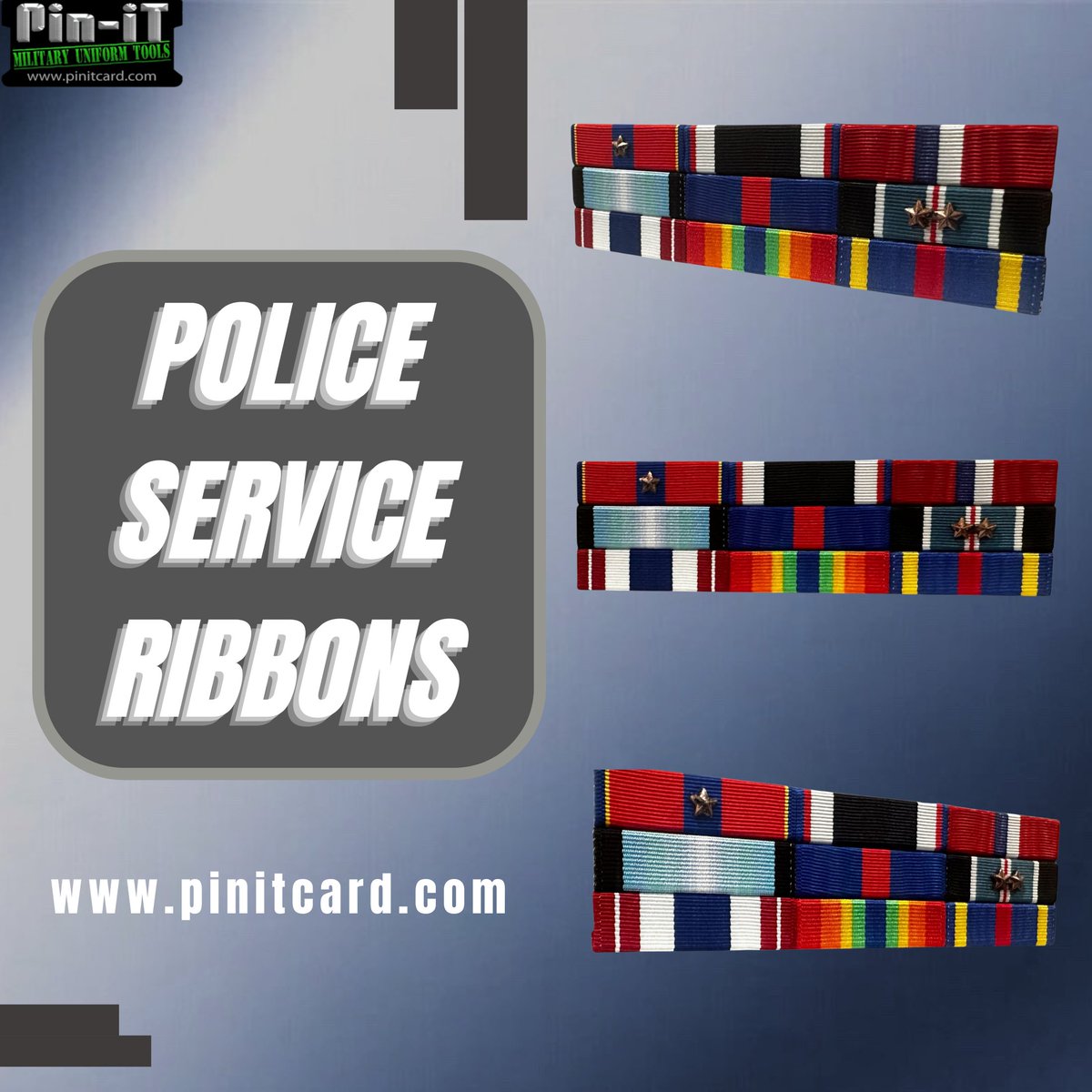 pinit_card's tweet image. 🎖️ Precision matters, especially when recognizing valor. 
✨ At Pin-iT, we ensure that every detail of your police service ribbons is accurate and of high quality. 
Shop now➡️ pinitcard.com

#MilitaryUniform #PoliceGear #UniformStandards #ServiceAwards #ThinBlueLine