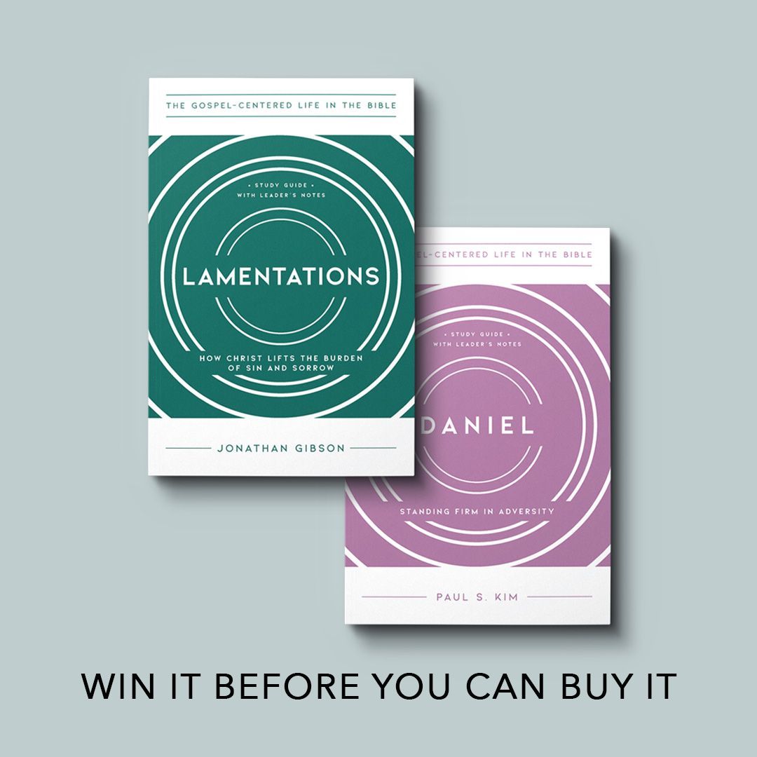 newgrowthpress's tweet image. Win copies of the new Gospel-Centered Life in the Bible studies! Winner will receive Daniel by Paul S. Kim and Lamentations by Jonathan Gibson.
To enter: - Follow us - Like this post - Repost telling us what book of the Bible you are reading right now. Winner TBA 7/25.