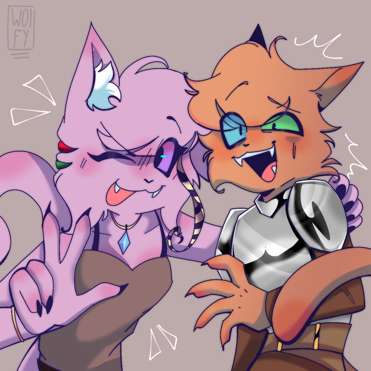 Desenho dos personagens da <a href="/QMebb90899/">Estelaremos :3</a> como agradecimento por me chamar para dublar a Babalu :) ❤✨

#digitalart #fanart #drawing #art