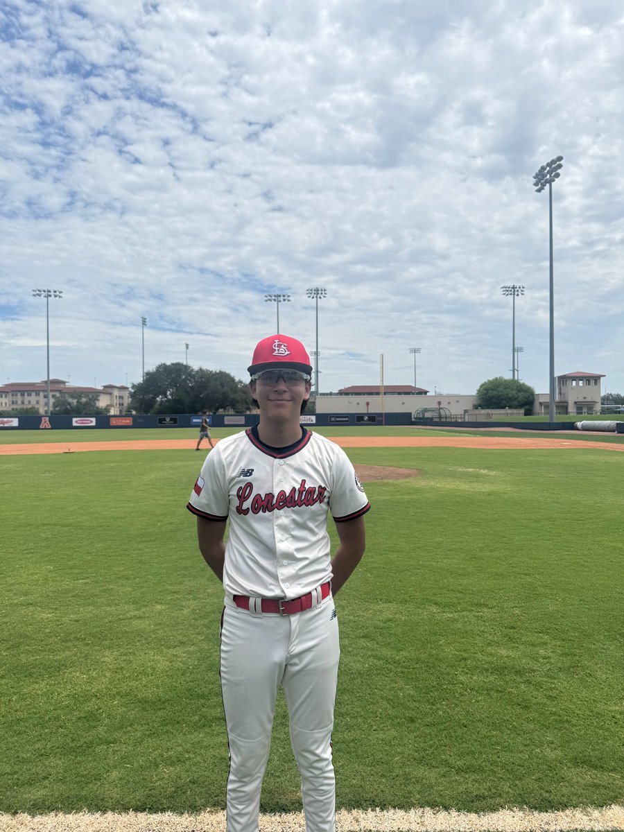FiveToolSTX's tweet photo. F: @LonestarBSBclub Morace 14, EP Lone Star Brewers Garcia 0
PoG: Matthew Rodriguez 3 IP, 6K
Notable: @SebastianSipe10 3-3, 3B, 2 RBI, SB https://t.co/Y0ADNS1QtE