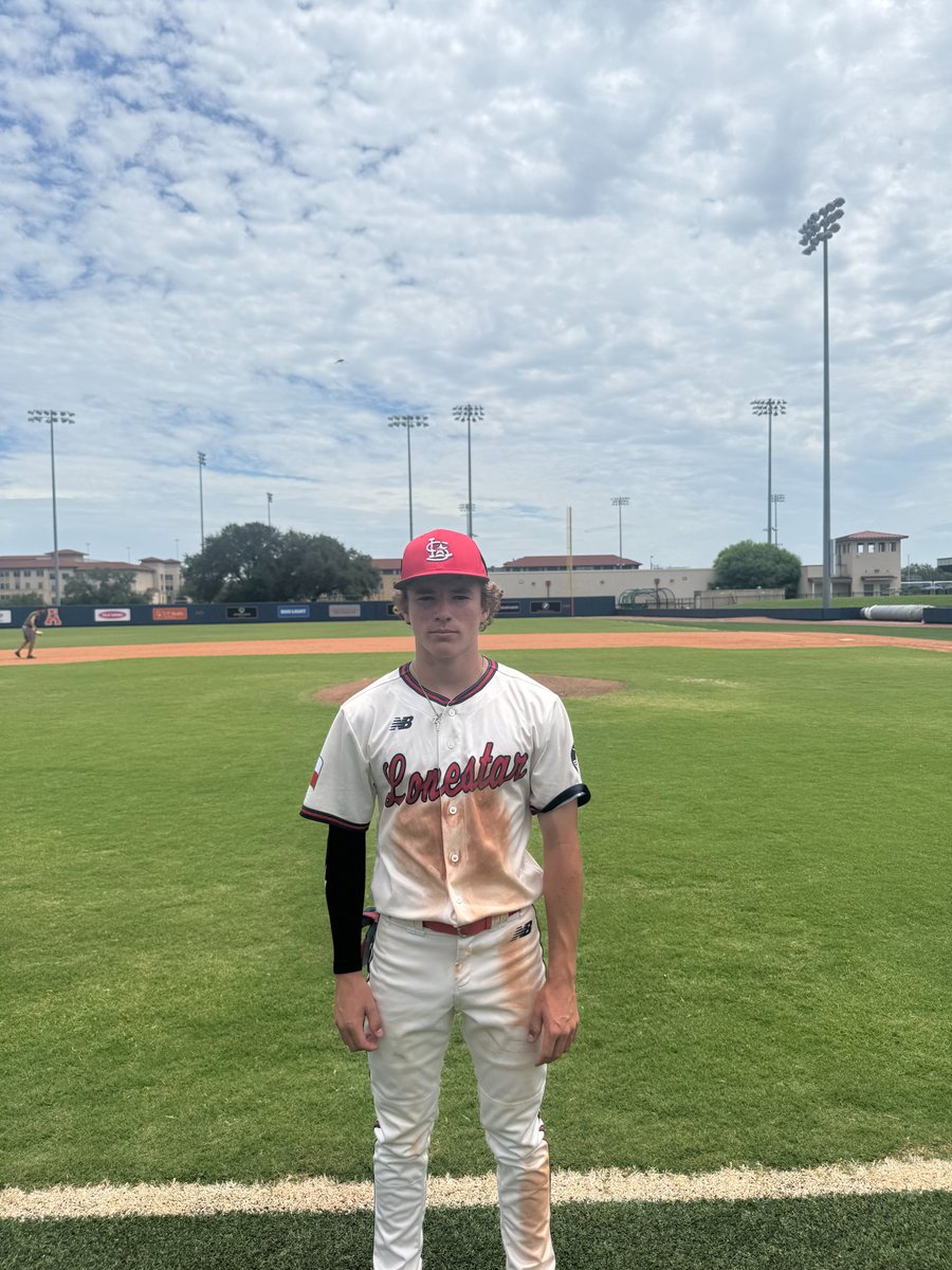 FiveToolSTX's tweet photo. F: @LonestarBSBclub Morace 14, EP Lone Star Brewers Garcia 0
PoG: Matthew Rodriguez 3 IP, 6K
Notable: @SebastianSipe10 3-3, 3B, 2 RBI, SB https://t.co/Y0ADNS1QtE