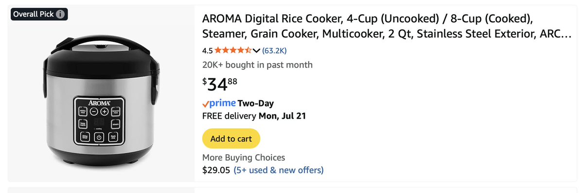 A_Reichenbach_'s tweet image. Why are there so many different rice cookers and why are the price ranges so wideeeee???