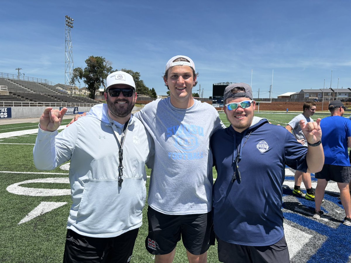 Rhett_Harmon08 (@rhett_harmon08) on Twitter photo I had a great time at the <a href="/SWOSUFootball/">SWOSU Football</a> camp today. I am grateful to have received an offer from <a href="/coachrice_4/">Andrew Rice</a>, <a href="/BooneFeldt/">Boone Feldt</a>, and <a href="/CoachWrather/">Mason Wrather</a> to become a Bulldog!
<a href="/RecruitMarcusFB/">Marcus Football Recruiting</a> <a href="/MarcusFootball/">Marcus Football</a> <a href="/Coach_TD19/">Taylor Daniel</a> <a href="/Coach_A_MHS/">Mike Alexander</a> <a href="/harper_coach/">Rowdy Harper</a> <a href="/pcrosthwait/">Paul Crosthwait</a> <a href="/CoachMacsOLine/">Coach Mac's Linemen Academy</a> I had a great time at the <a href="/SWOSUFootball/">SWOSU Football</a> camp today. I am grateful to have received an offer from <a href="/coachrice_4/">Andrew Rice</a>, <a href="/BooneFeldt/">Boone Feldt</a>, and <a href="/CoachWrather/">Mason Wrather</a> to become a Bulldog!
<a href="/RecruitMarcusFB/">Marcus Football Recruiting</a> <a href="/MarcusFootball/">Marcus Football</a> <a href="/Coach_TD19/">Taylor Daniel</a> <a href="/Coach_A_MHS/">Mike Alexander</a> <a href="/harper_coach/">Rowdy Harper</a> <a href="/pcrosthwait/">Paul Crosthwait</a> <a href="/CoachMacsOLine/">Coach Mac's Linemen Academy</a>
