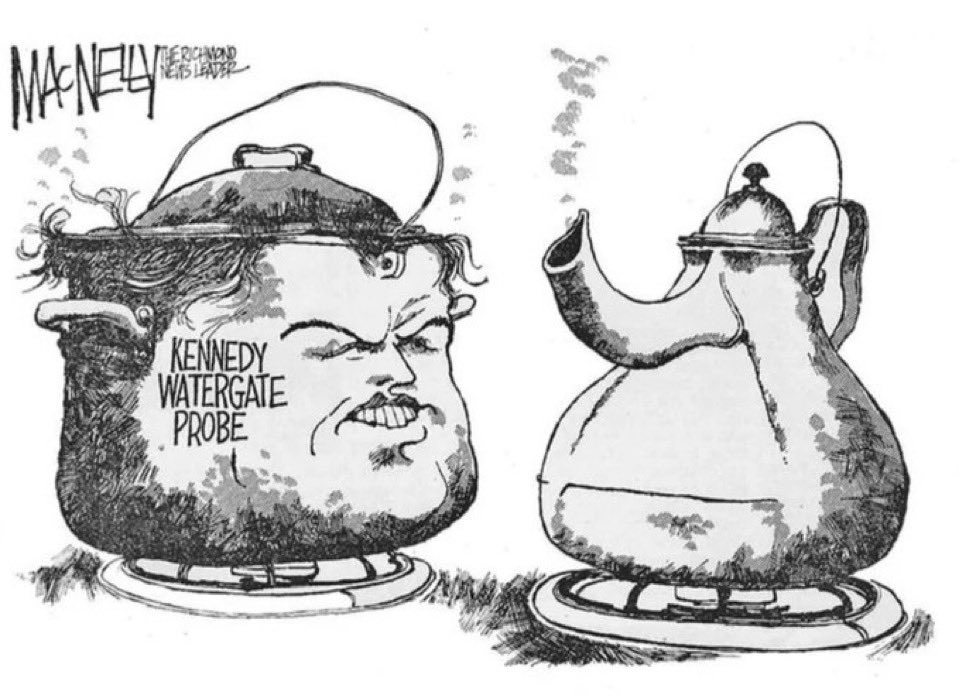 Too late I have already depicted you as a messy nervous Kennedy pot &amp; myself as mighty confident Nixon kettle