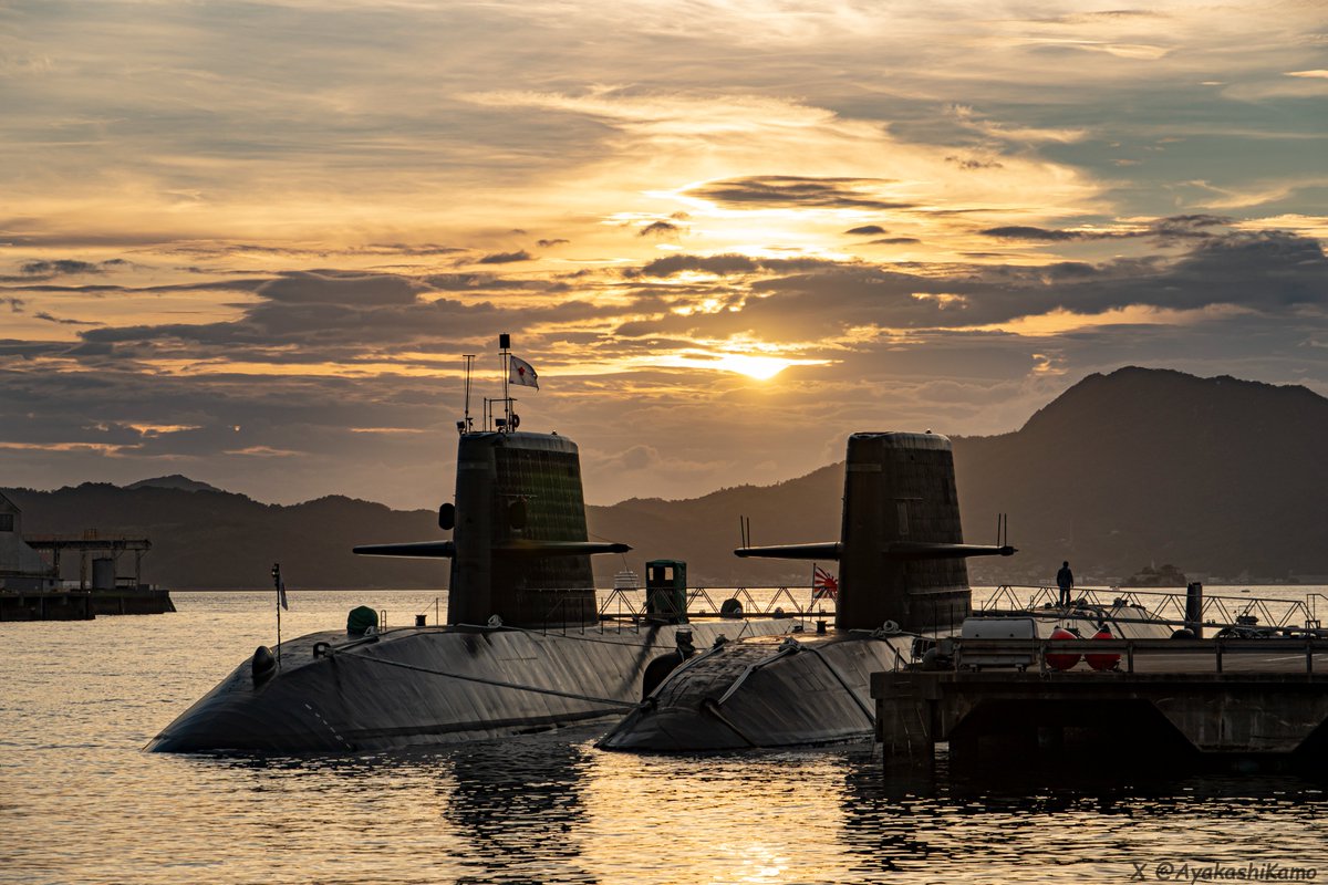 AyakashiKamo's tweet image. アレイからすこじまから撮った夕日に染まる艦船達⚓️
ようこう型輸送艦を初めて撮ったり、草木を額の様に写し込んで撮ってみたりと花火開始までも艦活が捗りました
#JMSDF
🇯🇵【#ようこう (JS Yoko LSV-4101)】2025/07/19📸