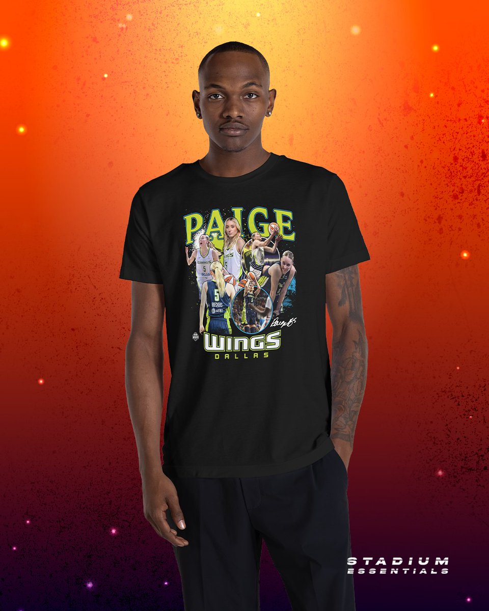 StadiumEssntls's tweet image. For the fans who show up like stars β
The WNBA All-Star Collection by #StadiumEssentials, including Crossroads Collection shirts of your favorite All-Stars are available now at Official WNBA All-Star retailers.
#MyStadiumEssentials