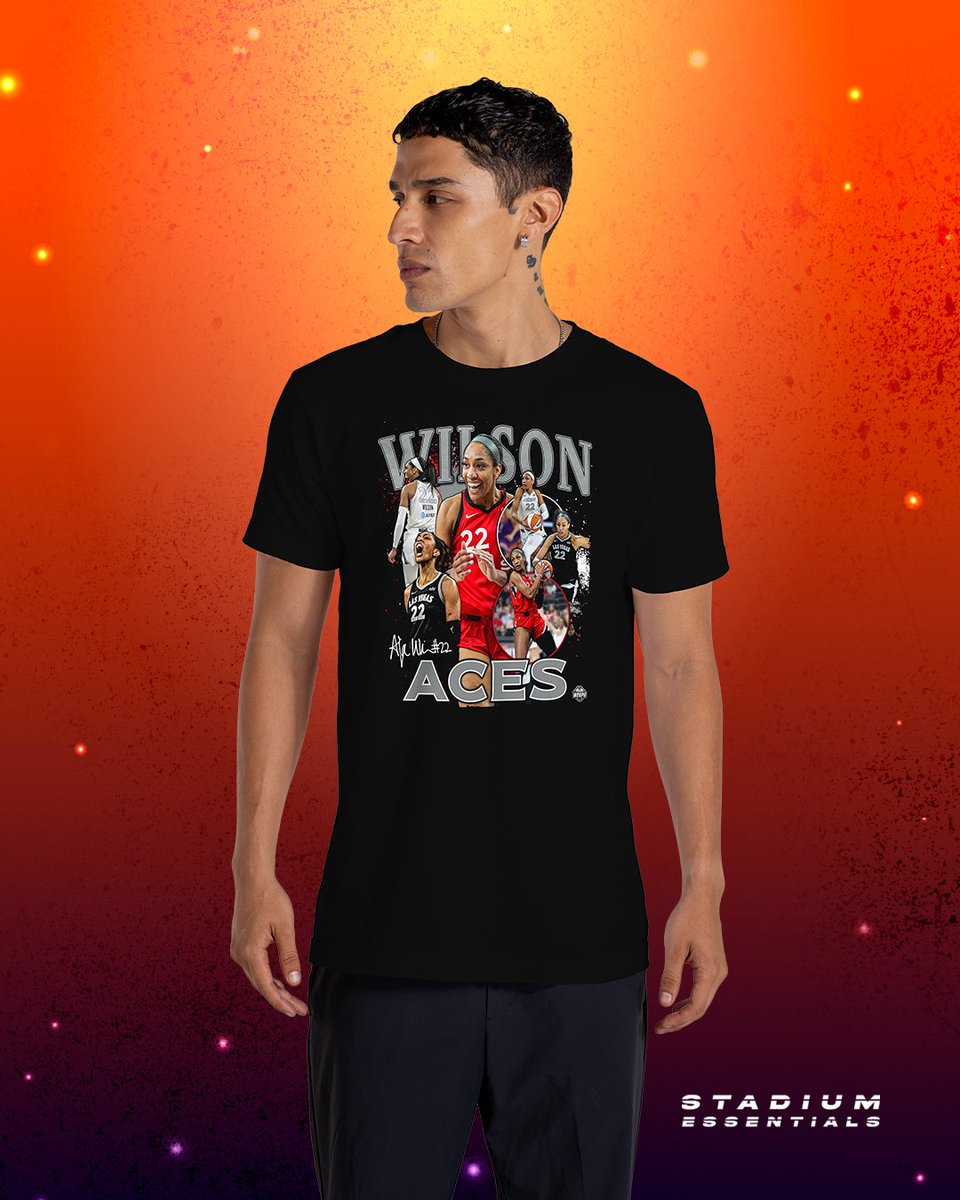 StadiumEssntls's tweet image. For the fans who show up like stars β
The WNBA All-Star Collection by #StadiumEssentials, including Crossroads Collection shirts of your favorite All-Stars are available now at Official WNBA All-Star retailers.
#MyStadiumEssentials