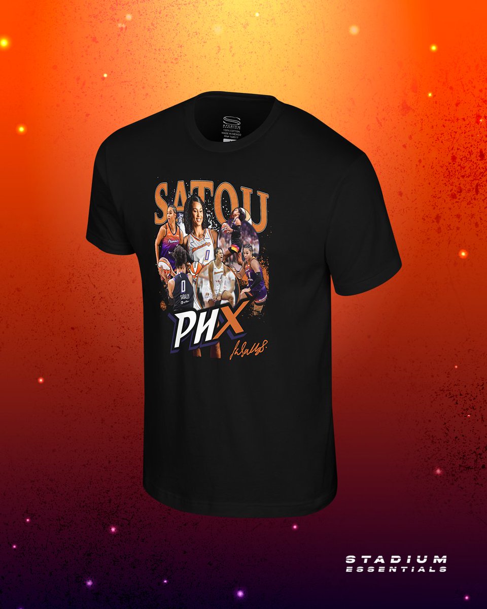 StadiumEssntls's tweet image. For the fans who show up like stars β
The WNBA All-Star Collection by #StadiumEssentials, including Crossroads Collection shirts of your favorite All-Stars are available now at Official WNBA All-Star retailers.
#MyStadiumEssentials