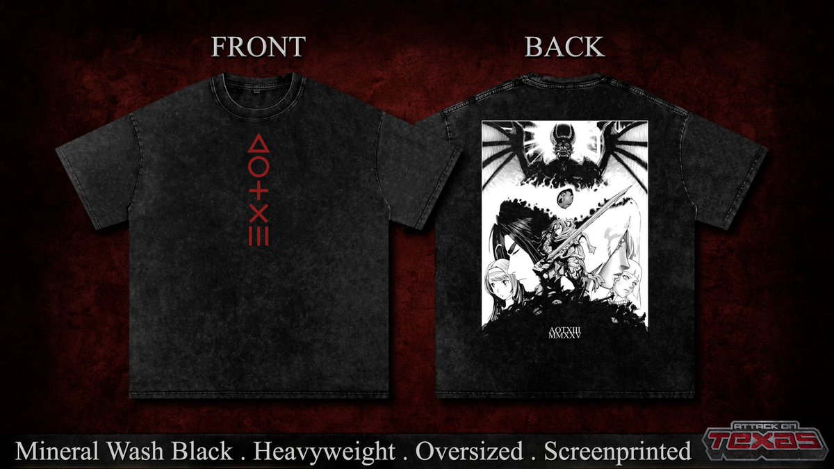 WE HAVE MERCH!
T-shirt pre-orders are live with registration for AOTX3 at start.gg/tournament/att…
Pre-orders end on Tue Aug 5th
⬇️For anyone that has already registered and would like a shirt, follow the guide below⬇️