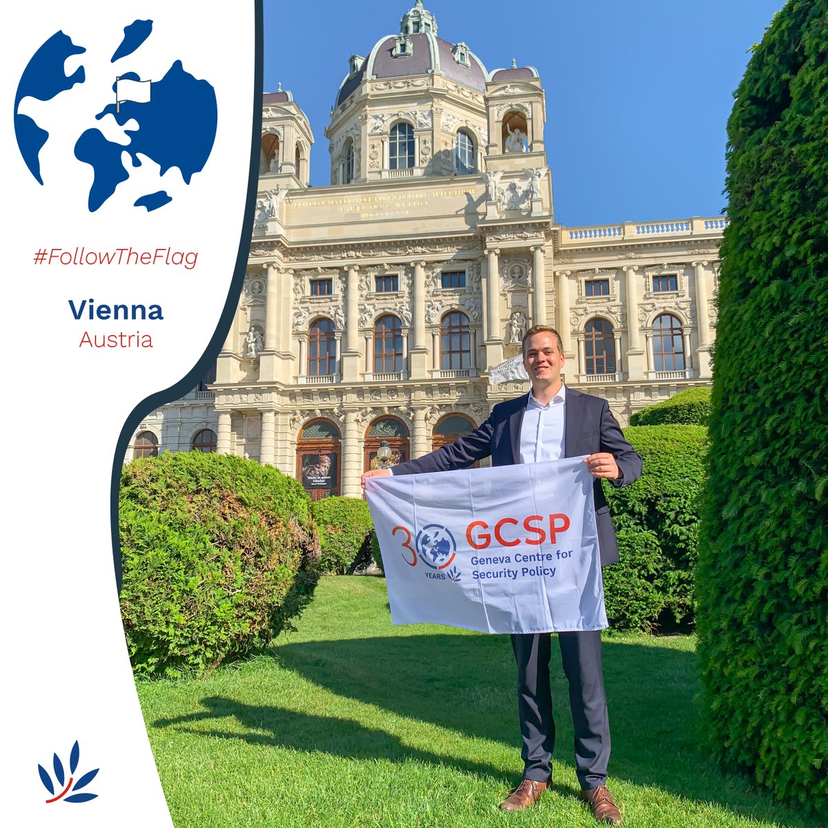 TheGCSP's tweet image. 🌍 The GCSP 30th Anniversary Flag Travels to Austria with Tobias Knappe 🌟

📍 Where? Vienna
🤝 Who? For the 3rd Inter-Regional Conference on the Impact of Emerging Technologies
🎯 Why? To speak in a panel discussion about the use of AI

#GCSP30Years #FollowTheFlag