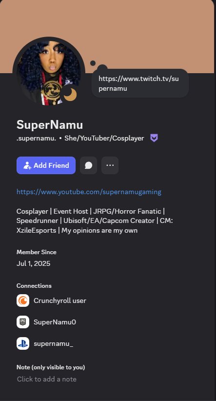 OHOHOHO Someone is impersonating me on Discord! 

If they contact you, please report it.

I do not have a "." in front of my name, nor is that my current picture! And apparently 'fakeNamu' is promoting Visibility Boost Team.