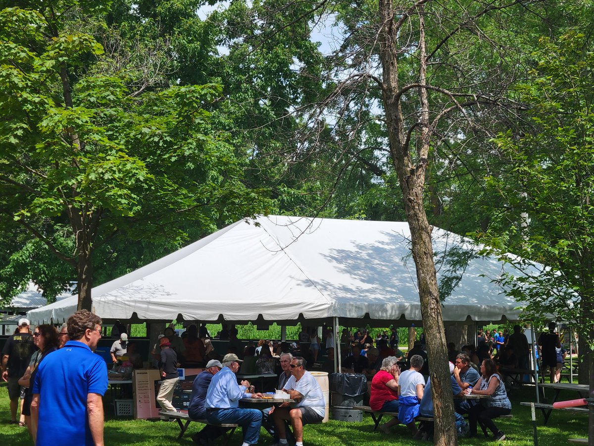 Beautiful weather out in Greenleaf at the annual Fireman's Picnic