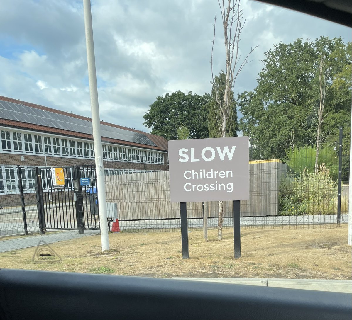 AwayDaysLads's tweet image. This sign is a fairly damning indictment of the educational standards at our local comp