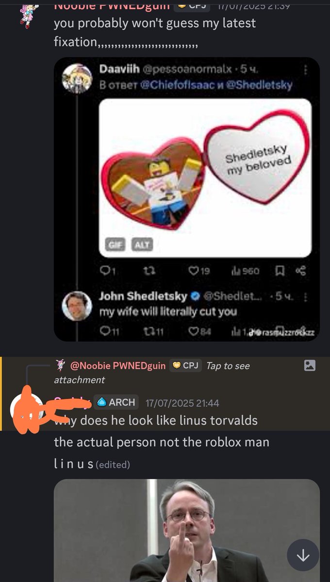 M3GG1RL's tweet photo. @Shedletsky Very offtopic, but I'm coming out of my grave to tell you something,,, somebody told that you look like Linus https://t.co/nYjDntBaCp