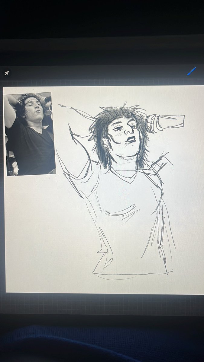 duckseeksducks's tweet image. Idk if I’ll finish this but heres a butch Jaime I sketched before i go to work