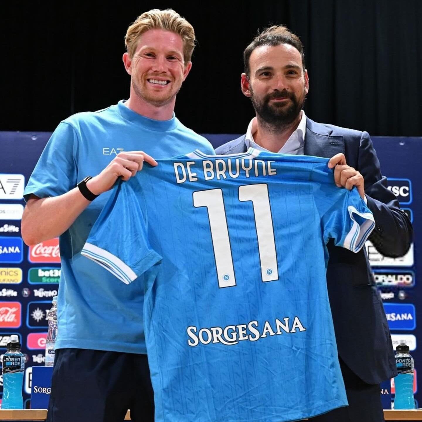 ナポリ DE BRUYNE 11 シャツ X-LARGE ナポリ DE BRUYNE 11 シャツ X-LARGE SSC Napoli 25/26 Stadium