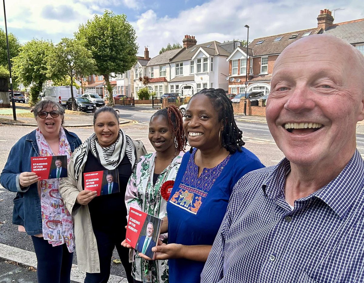 Leila Ben-Hassel 🇺🇦🌹 (@leila4norbury) on Twitter photo Great to escape the rain and engage with residents in sunny #Norbury for <a href="/UKLabour/">The Labour Party</a> National Campaign Weekend.
Strong support for local MP Steve Reed’s campaign to increase Southern rail service & lobbying for a community banking hub since all banks have left the high st.
☀️ 🌹 Great to escape the rain and engage with residents in sunny #Norbury for <a href="/UKLabour/">The Labour Party</a> National Campaign Weekend.
Strong support for local MP Steve Reed’s campaign to increase Southern rail service & lobbying for a community banking hub since all banks have left the high st.
☀️ 🌹