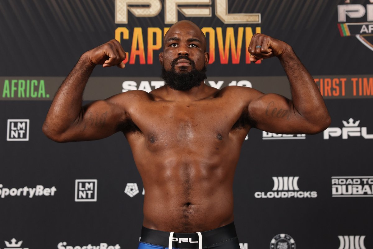 Rockton native Corey Anderson wins another big one in his PFL debut in Cape Town, South Africa. A 2nd round TKO of Russian heavyweight Denis Goltsov! Photo courtesy of PFL.