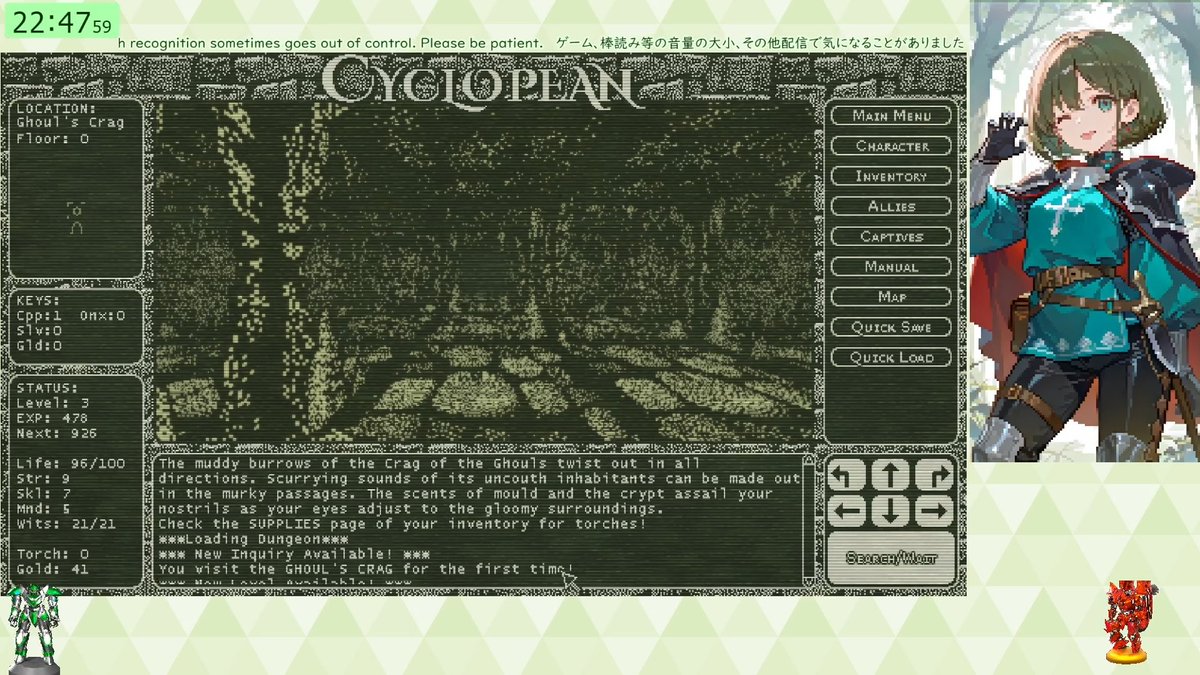 accelan7178's tweet photo. CyclopeanというSteamのクトゥルフモチーフ3DDRPG。
3時間ほどプレイでLv5の壁が突破できず3回撃沈。

最初のプレイヤー選択でステルス強め、何かの種族と同盟中のキャラじゃないと厳しかった。
会話で経験値入るのに、同盟種族が居ないとその会話がほぼ成り立たないってどういうことなの。。 https://t.co/SYCOJrmAcv