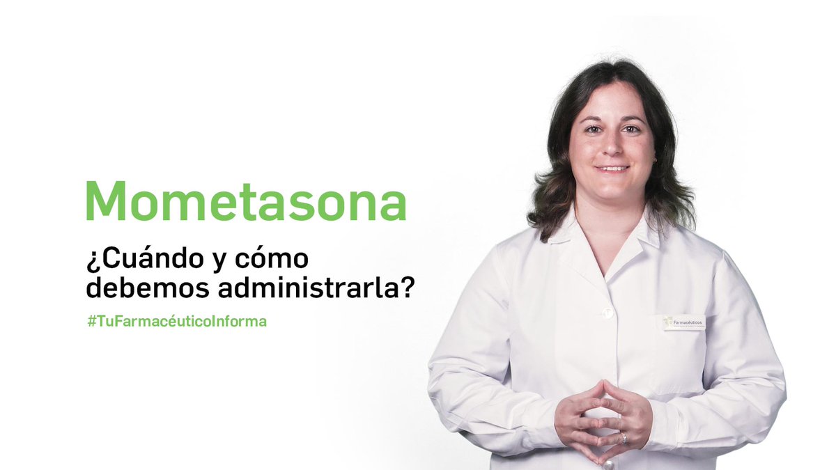 COF Las Palmas (@coflaspalmas) on Twitter photo 💊 Mometasona ¿Cuándo y cómo debemos administrarla?
Mometasona es un glucocorticoide tópico que presenta propiedades antiinflamatorias locales.
📺 Descubre más: 🔗 ow.ly/hQ4o30sObzg
📢 Una iniciativa de Colegios Farmacéuticos y <a href="/Medicina_TV/">Medicina Televisión</a>
#TuFarmacéuticoInforma 💊 Mometasona ¿Cuándo y cómo debemos administrarla?
Mometasona es un glucocorticoide tópico que presenta propiedades antiinflamatorias locales.
📺 Descubre más: 🔗 ow.ly/hQ4o30sObzg
📢 Una iniciativa de Colegios Farmacéuticos y <a href="/Medicina_TV/">Medicina Televisión</a>
#TuFarmacéuticoInforma
