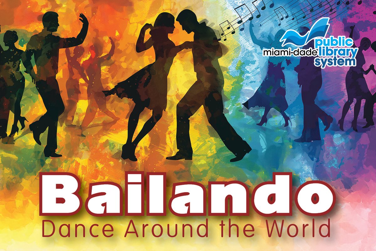 MDPLS's tweet image. Learn traditional dances from eight different cultures – each with just three steps or less! Dance to music from each culture with simple, easy-to-follow choreography on Tuesday, July 22 at noon at the Northeast Dade – Aventura Branch Library. spr.ly/6018f80DQ