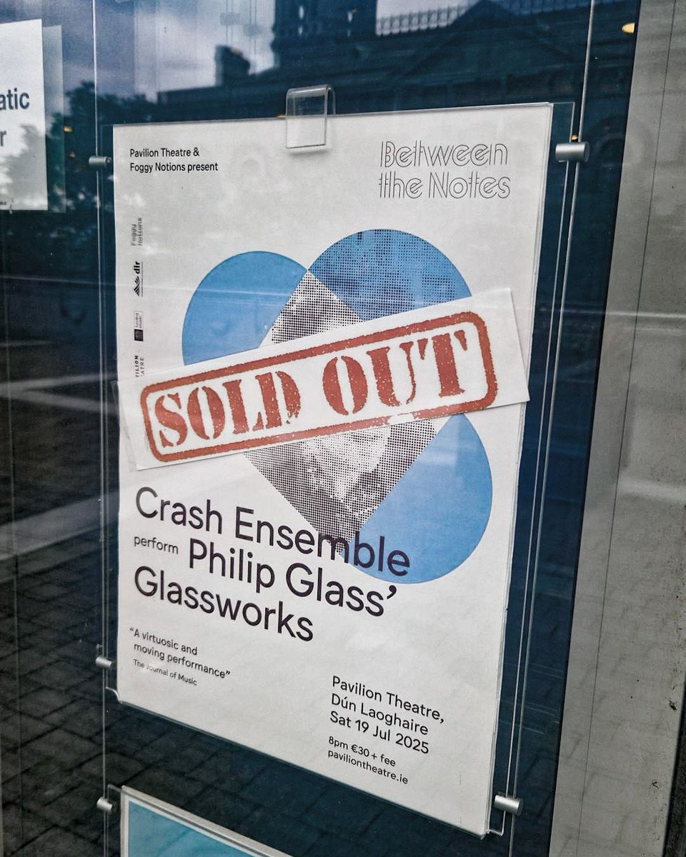 PavilionTheatre's tweet image. 🎹 Tonight, we are thrilled to welcome Crash Ensemble for a very special SOLD OUT performance of Philip Glass’s iconic 1981 masterpiece Glassworks.
Expect bold soundscapes, hypnotic rhythms as they reimagine this landmark work. @foggynotions