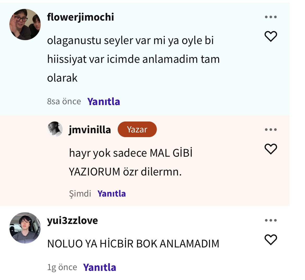hayat NEDEENNN böle anlamadım NOLDUBANA