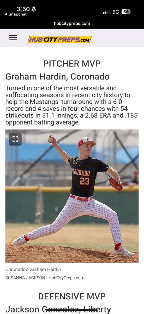 <a href="/RandyRosetta/">Randy Rosetta</a> <a href="/HubCityPrepsLBK/">HubCityPreps.com</a> <a href="/CoronadoNOWU/">Coronado Baseball</a> <a href="/LibertyBSB_LCP/">Liberty Patriot Baseball</a> <a href="/LCPbaseball/">LCP Baseball</a> <a href="/LCEagleBaseball/">Lubbock Christian High School Baseball</a> <a href="/FrenshipBSBL/">Frenship Baseball</a> <a href="/Lubbock_High/">LubbockHighBaseball⚾️</a> <a href="/EHS_BaseballWIT/">Estacado Baseball</a> <a href="/AthleticsLISD/">Lubbock ISD Athletics</a> <a href="/AthleticsLCP/">Lubbock-Cooper ISD Athletics</a> <a href="/Patriot_Ath/">AthleticsLiberty</a> thanks <a href="/RandyRosetta/">Randy Rosetta</a> for naming the city’s pitcher mvp