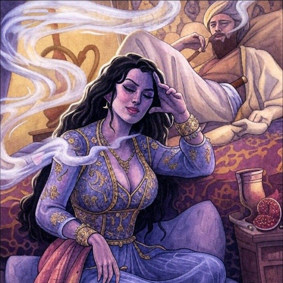 لا أعلم كيف يمكن لشخص يعيش في القرن السادس أن يتخيّل هكذا مشاهد ويوظفها في شِعره!! حسان بن ثابت في أحد أشعاره قال عن مؤخرة فتاة أحلامه أنها عندما تجلس، فمؤخرتها كالأداة التي يسحق بها العطر والطيب!!!!

تبلت فؤادك في المنام خريدة
تشفي الضجيج ببارد بسّام

كالمسك تخلطه بماء سحابة
أو