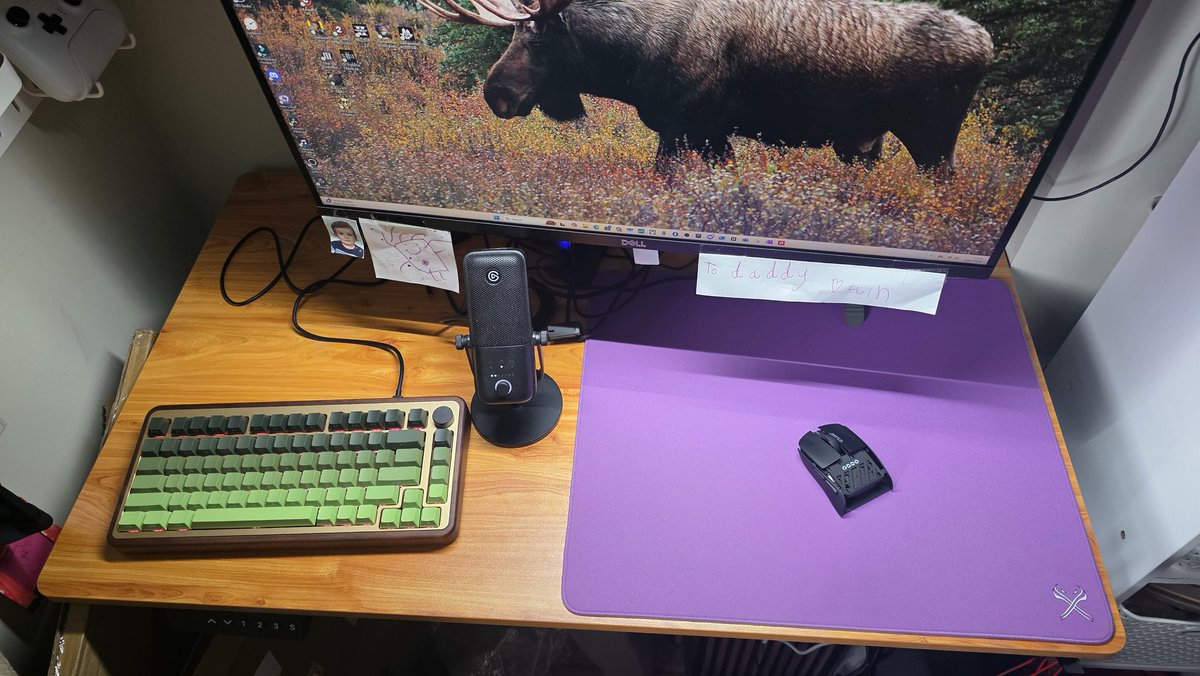 Veekos gradient keycaps on the Akko MU02 (and a moose)
