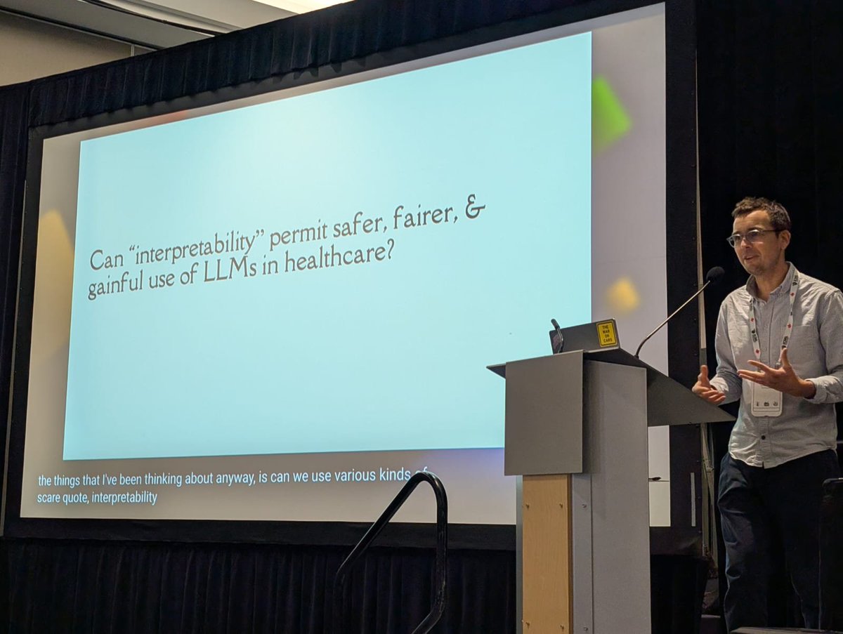 ActInterp's tweet image. ➡️ Join us for the keynote by @byron_c_wallace: “What (if anything) can interpretability do for healthcare?”