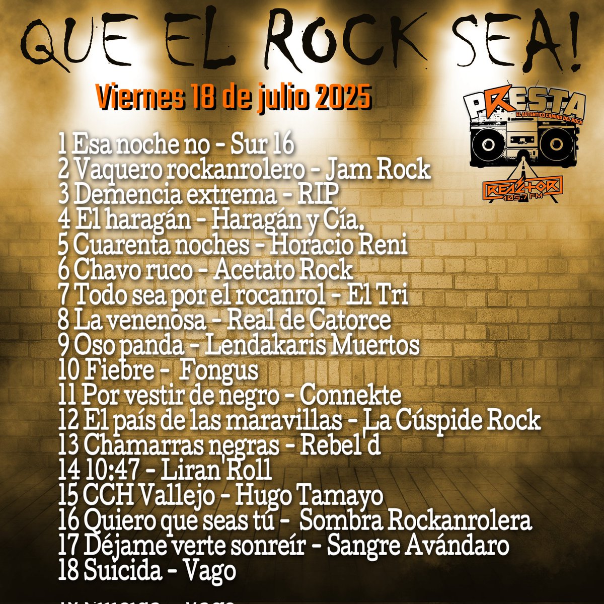 ¡Presta! (@prestareactor) on Twitter photo Compartimos con ustedes la programación de ayer. <a href="/RockJinete/">Jinete Rock</a> <a href="/elomar_ze/">Omar Salazar</a> <a href="/PacoMemoRock/">Paco Memo Rock</a> #queelrocksea Compartimos con ustedes la programación de ayer. <a href="/RockJinete/">Jinete Rock</a> <a href="/elomar_ze/">Omar Salazar</a> <a href="/PacoMemoRock/">Paco Memo Rock</a> #queelrocksea
