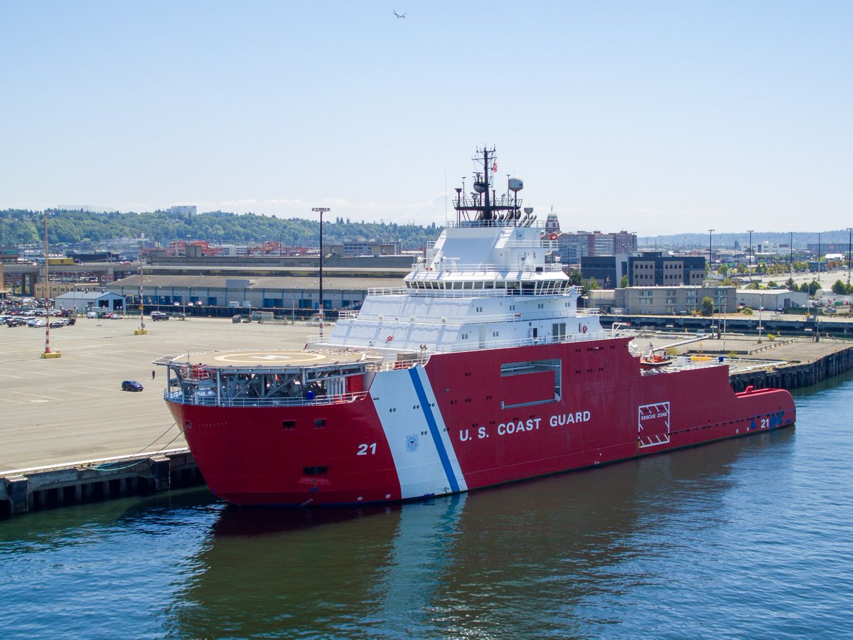 USCG's tweet image. Coast Guard Cutter (CGC) Storis’ historic voyage continues! Through the dedicated efforts of her crew, Storis arrived in Seattle earlier this week, having marked numerous milestones on its journey northward.
As the Nation’s third polar icebreaker, Storis was acquired to provide…