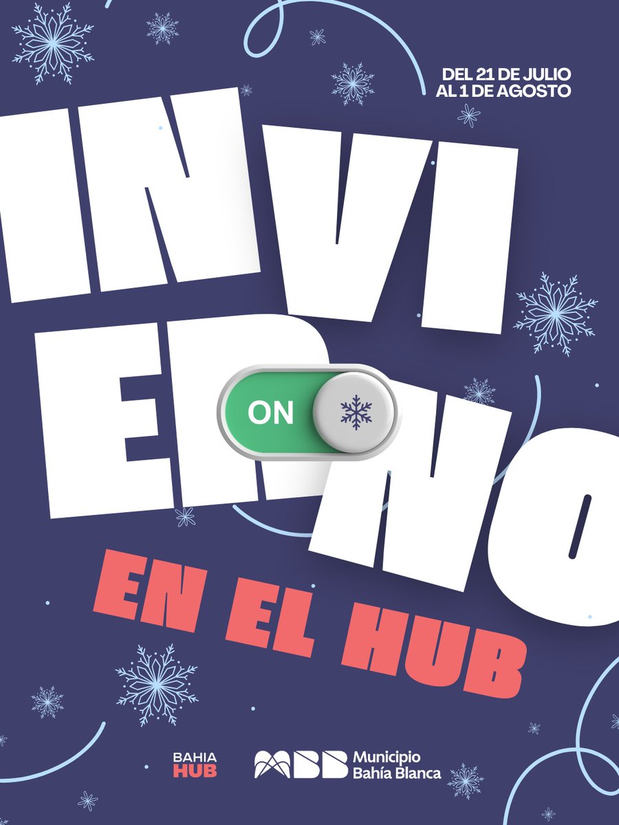 ¡Al fin llegaron!, así serán las Vacaciones de Invierno en el HUB 🤩☃️🎊

🚀 Tenemos actividades para chicos y chicas 9 a 14 años en tres laboratorios distintos cada día, y en el MiniHub (6 a 8 años) dos por día.

Todas son GRATUITAS y con cupo limitado y por orden de llegada. ⚠️